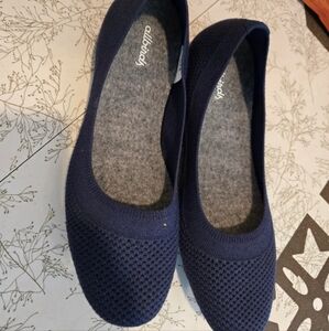Allbirds Navy Blue Woven Ballet Flats 9.5